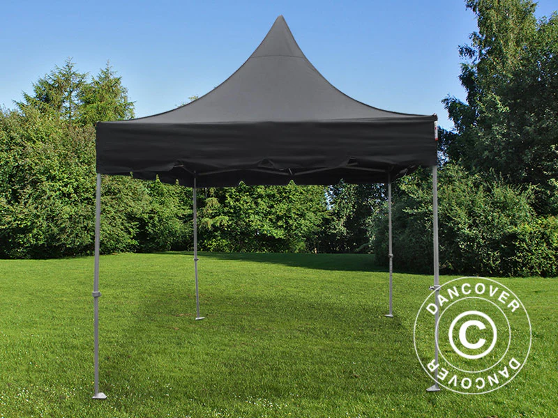 Namiot ekspresowy FleXtents PRO Peak Pagoda 3x3m Czarny, 4 ściany boczne w zestawie - Image 5