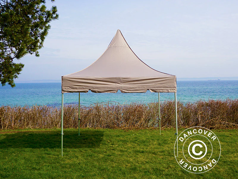 Namiot ekspresowy FleXtents PRO Peak Pagoda 3x3m Latte - Image 10