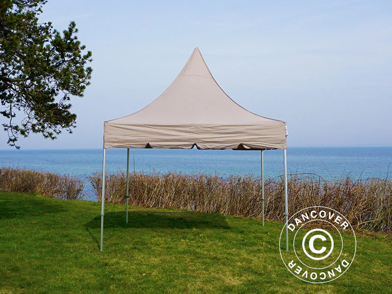 Namiot ekspresowy FleXtents PRO Peak Pagoda 3x3m Latte - Image 12