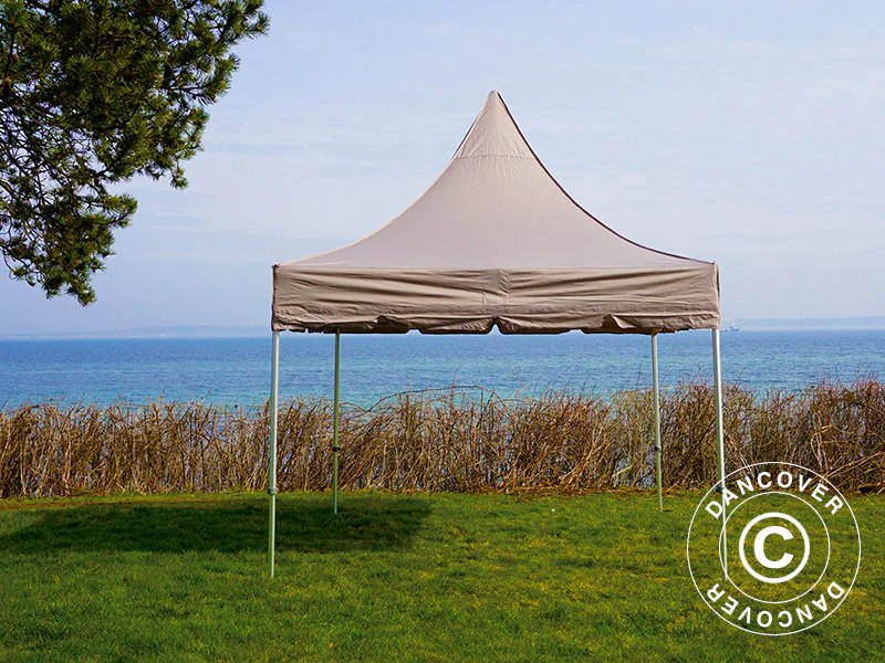 Namiot ekspresowy FleXtents PRO Peak Pagoda 3x3m Latte - Image 14