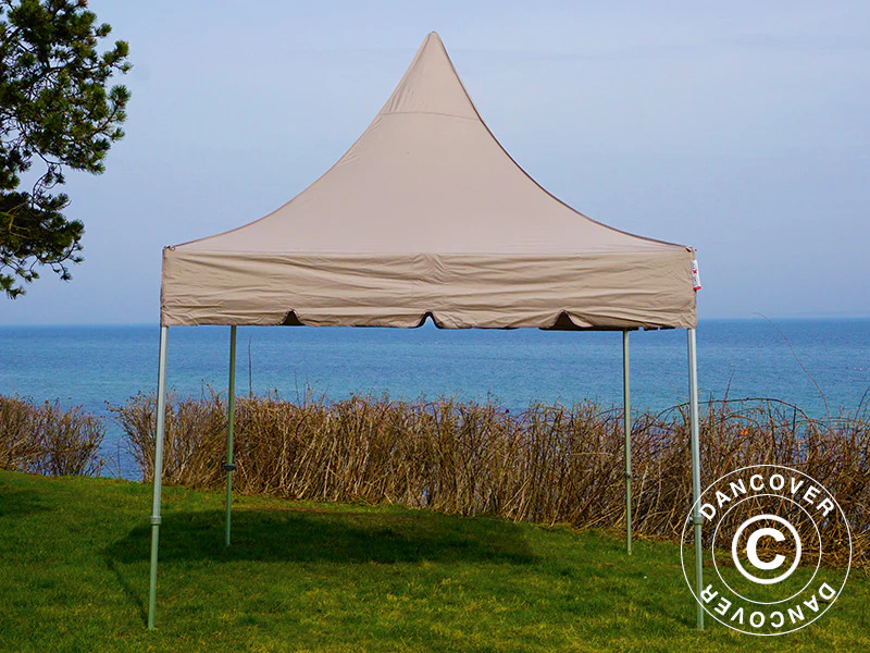 Namiot ekspresowy FleXtents PRO Peak Pagoda 3x3m Latte - Image 5