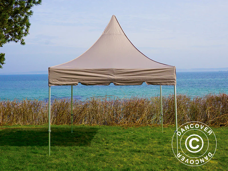 Namiot ekspresowy FleXtents PRO Peak Pagoda 3x3m Latte - Image 6