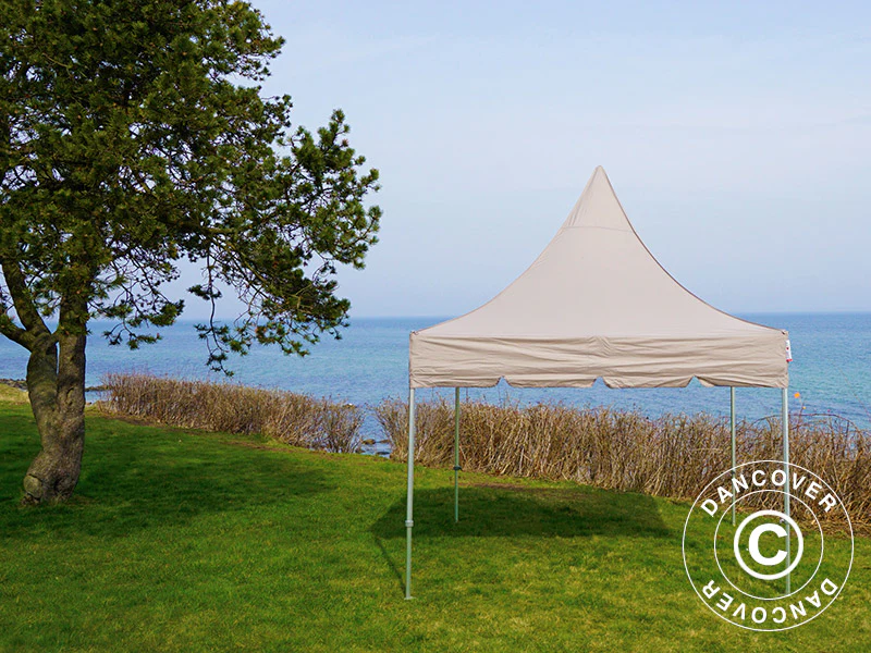 Namiot ekspresowy FleXtents PRO Peak Pagoda 3x3m Latte - Image 9