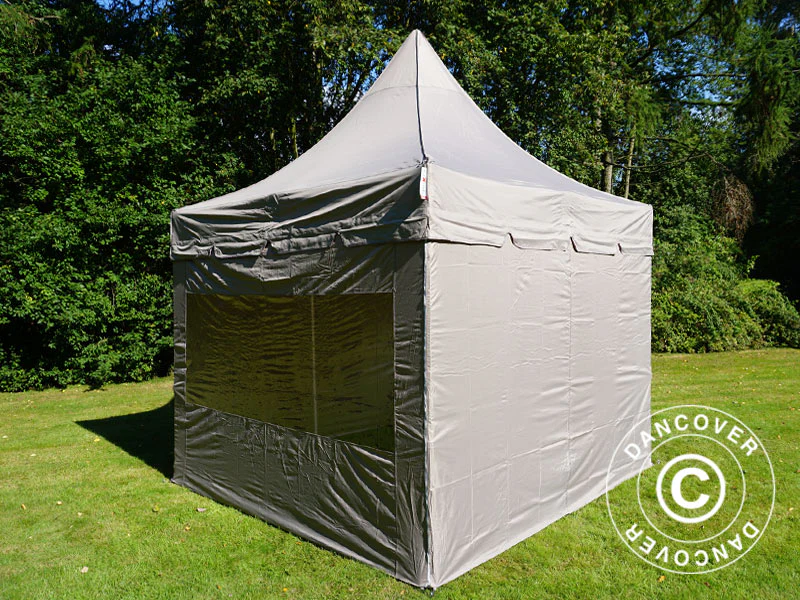 Namiot ekspresowy FleXtents PRO Peak Pagoda 3x3m Latte, mq 4 ściany boczne - Image 10