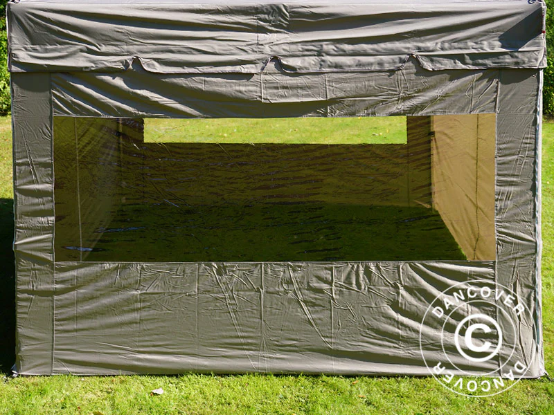 Namiot ekspresowy FleXtents PRO Peak Pagoda 3x3m Latte, mq 4 ściany boczne - Image 16