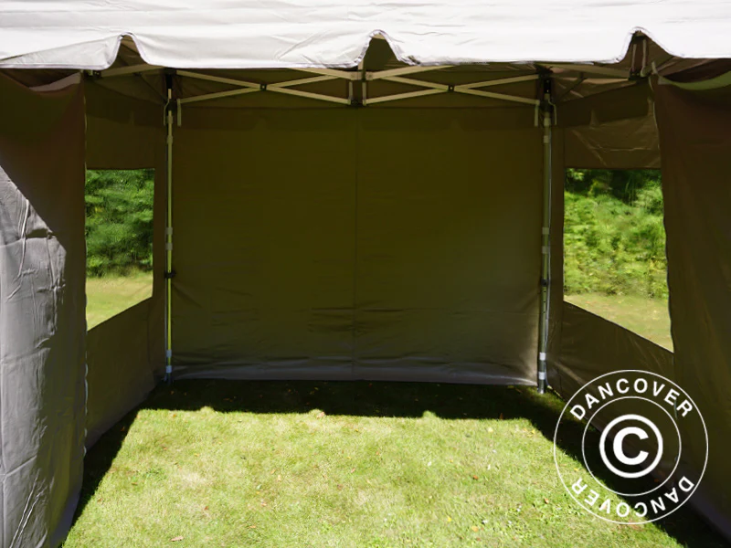 Namiot ekspresowy FleXtents PRO Peak Pagoda 3x3m Latte, mq 4 ściany boczne - Image 20