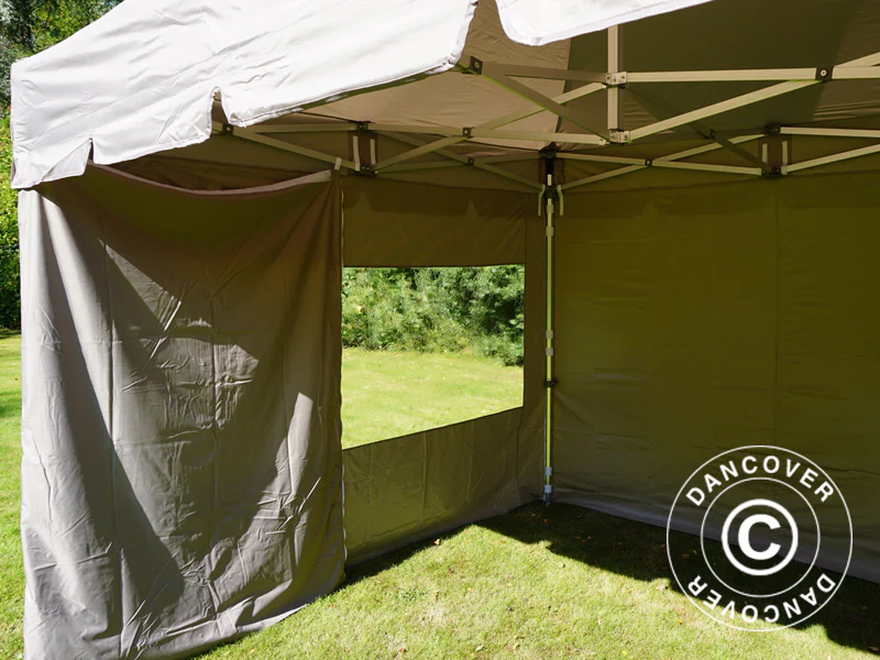 Namiot ekspresowy FleXtents PRO Peak Pagoda 3x3m Latte, mq 4 ściany boczne - Image 21