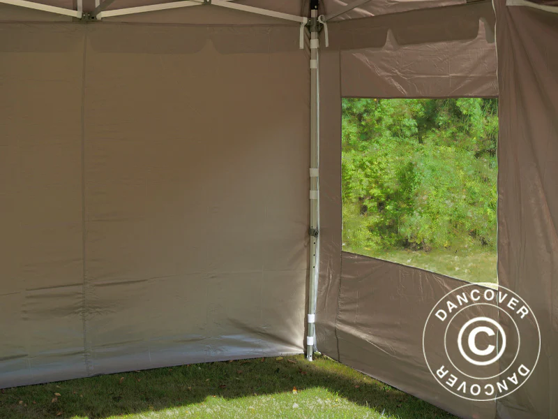 Namiot ekspresowy FleXtents PRO Peak Pagoda 3x3m Latte, mq 4 ściany boczne - Image 22