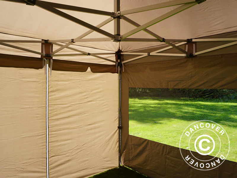 Namiot ekspresowy FleXtents PRO Peak Pagoda 3x3m Latte, mq 4 ściany boczne - Image 24