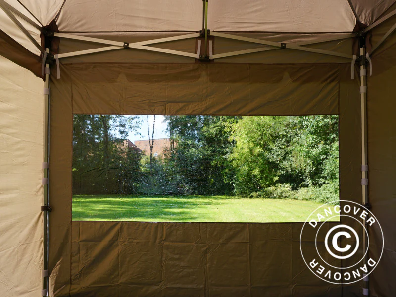 Namiot ekspresowy FleXtents PRO Peak Pagoda 3x3m Latte, mq 4 ściany boczne - Image 25