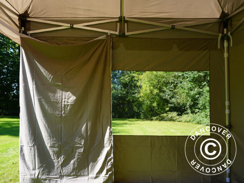 Namiot ekspresowy FleXtents PRO Peak Pagoda 3x3m Latte, mq 4 ściany boczne - Image 26