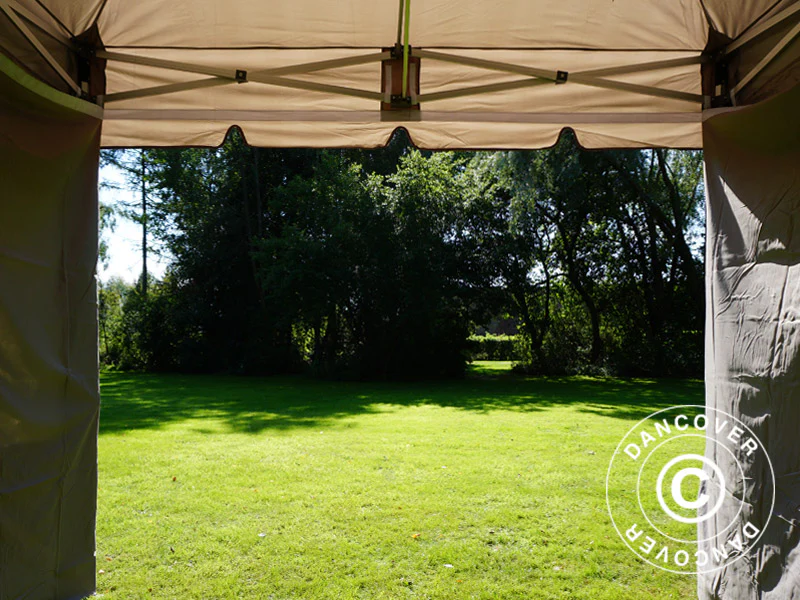 Namiot ekspresowy FleXtents PRO Peak Pagoda 3x3m Latte, mq 4 ściany boczne - Image 28