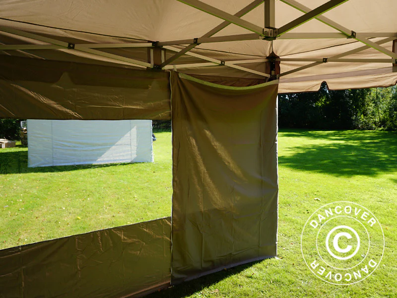 Namiot ekspresowy FleXtents PRO Peak Pagoda 3x3m Latte, mq 4 ściany boczne - Image 29