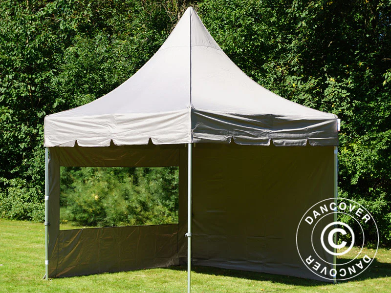 Namiot ekspresowy FleXtents PRO Peak Pagoda 3x3m Latte, mq 4 ściany boczne - Image 32