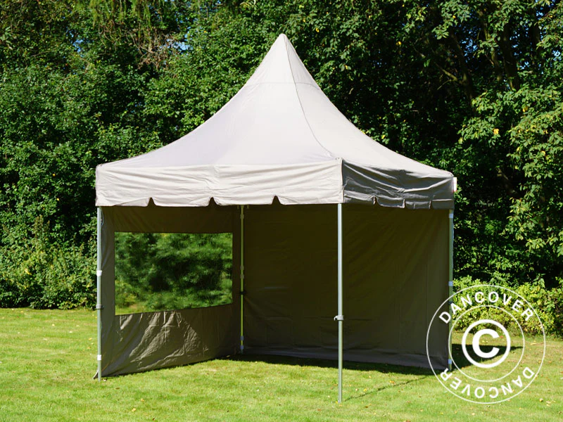 Namiot ekspresowy FleXtents PRO Peak Pagoda 3x3m Latte, mq 4 ściany boczne - Image 33