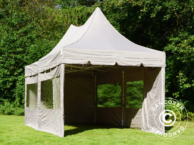 Namiot ekspresowy FleXtents PRO Peak Pagoda 3x6m Latte, mq 6 ściany boczne - Image 15