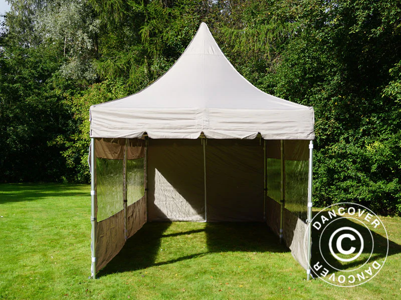 Namiot ekspresowy FleXtents PRO Peak Pagoda 3x6m Latte, mq 6 ściany boczne - Image 17