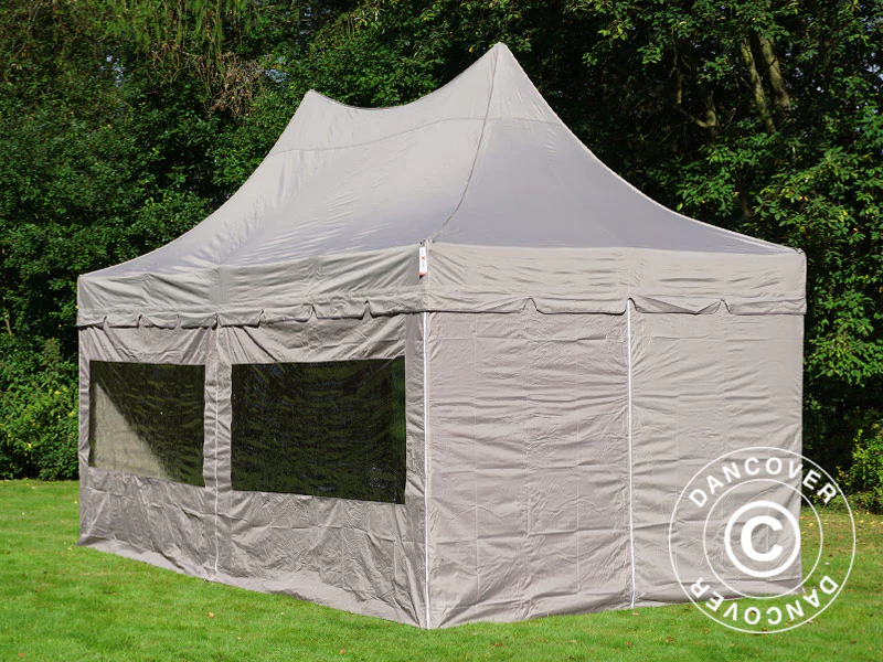 Namiot ekspresowy FleXtents PRO Peak Pagoda 3x6m Latte, mq 6 ściany boczne - Image 3