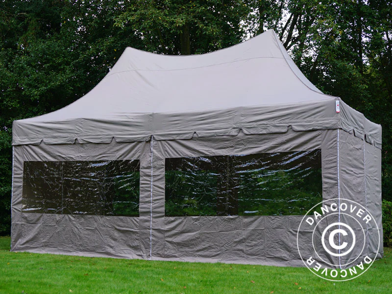 Namiot ekspresowy FleXtents PRO Peak Pagoda 3x6m Latte, mq 6 ściany boczne - Image 9