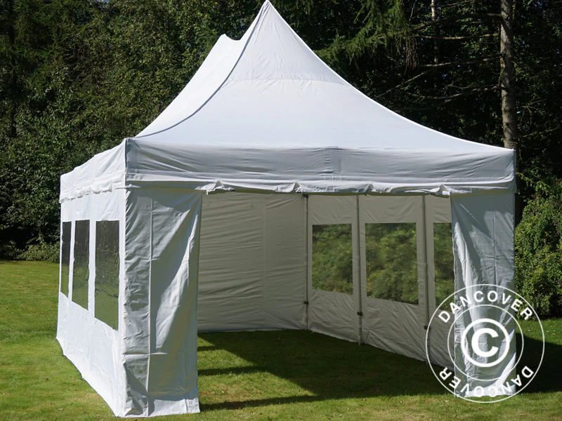 Namiot ekspresowy FleXtents PRO Peak Pagoda 4x6m Biały, mq 8 ściany boczne - Image 10