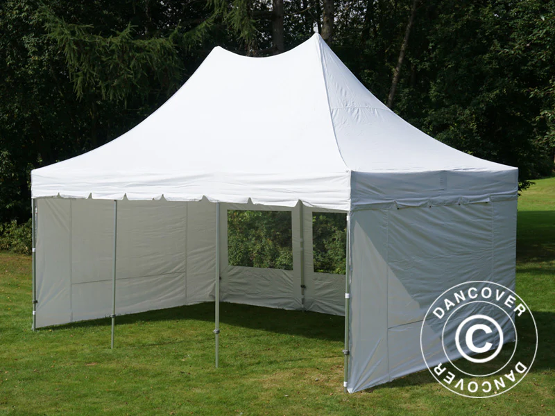 Namiot ekspresowy FleXtents PRO Peak Pagoda 4x6m Biały, mq 8 ściany boczne - Image 14