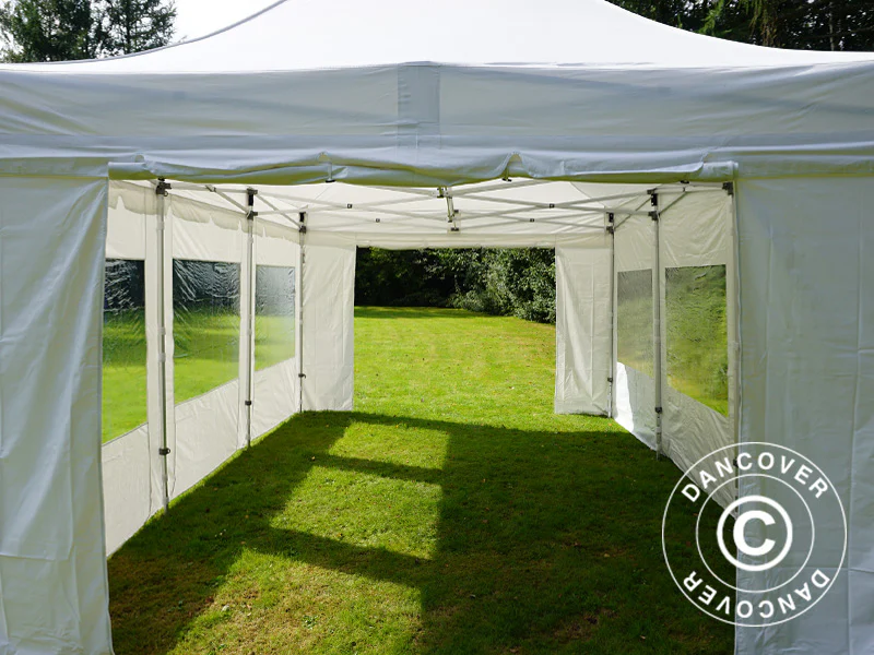 Namiot ekspresowy FleXtents PRO Peak Pagoda 4x6m Biały, mq 8 ściany boczne - Image 15