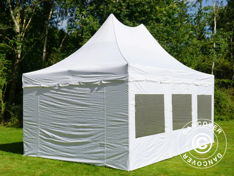 Namiot ekspresowy FleXtents PRO Peak Pagoda 4x6m Biały, mq 8 ściany boczne - Image 5