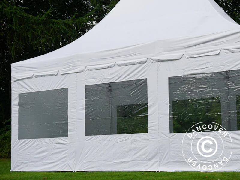 Namiot ekspresowy FleXtents PRO Peak Pagoda 4x6m Biały, mq 8 ściany boczne - Image 8