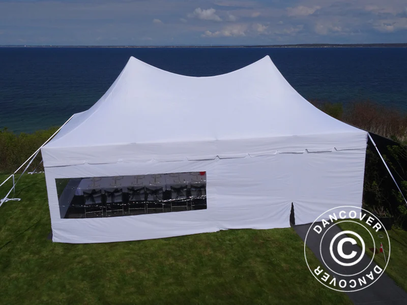 Namiot ekspresowy FleXtents PRO Peak Pagoda 4x8m Biały, mq 6 ściany boczne - Image 12