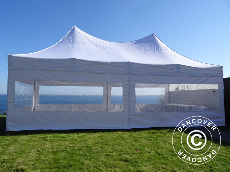 Namiot ekspresowy FleXtents PRO Peak Pagoda 4x8m Biały, mq 6 ściany boczne - Image 2