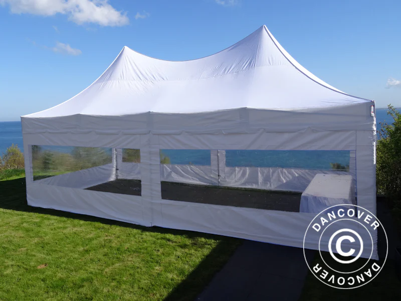 Namiot ekspresowy FleXtents PRO Peak Pagoda 4x8m Biały, mq 6 ściany boczne - Image 5