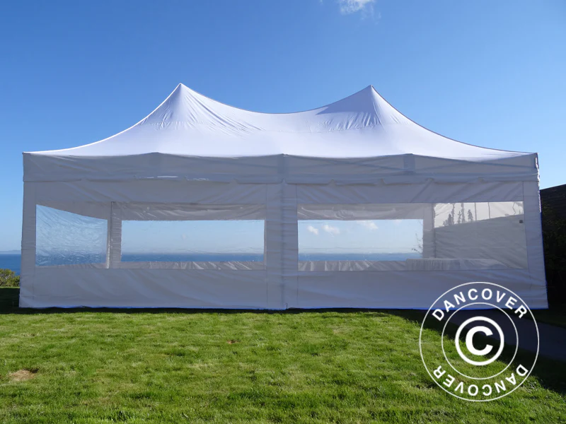 Namiot ekspresowy FleXtents PRO Peak Pagoda 4x8m Biały, mq 6 ściany boczne - Image 6