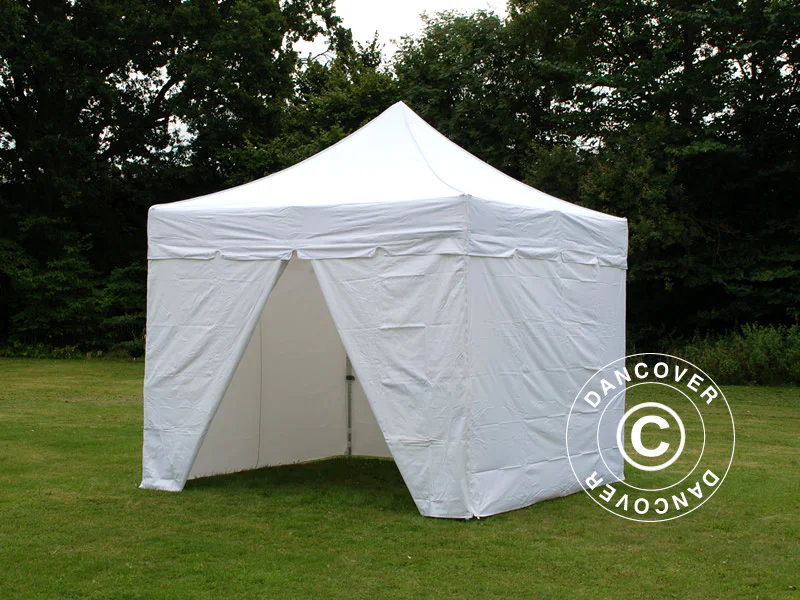 Namiot Ekspresowy FleXtents PRO "Peaked" 3x3m Biały, mq 4 ściany boczne - Image 4