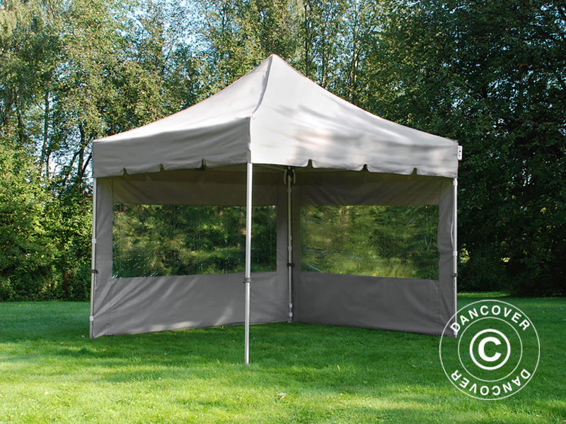 Namiot Ekspresowy FleXtents PRO "Peaked" 3x3m Latte, mq 4 ściany boczne - Image 8