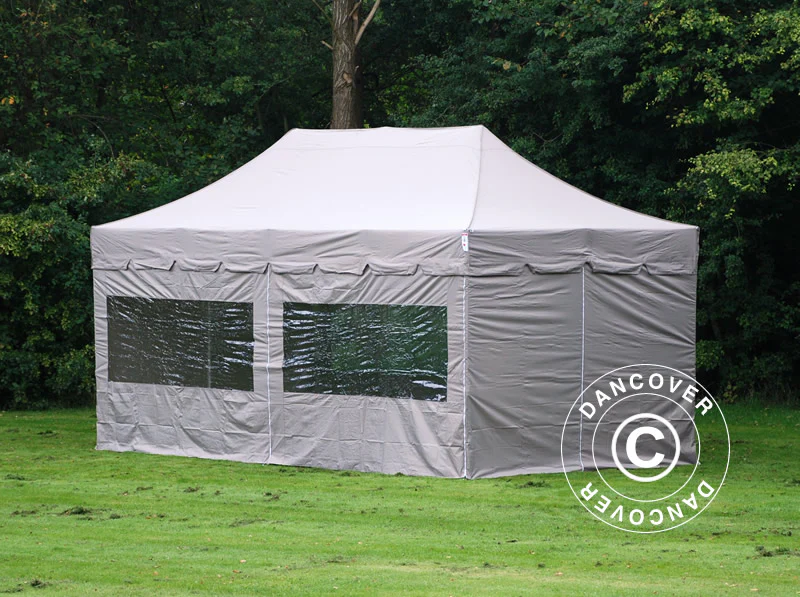 Namiot Ekspresowy FleXtents PRO "Peaked" 3x6m Latte, mq 6 ściany boczne - Image 5