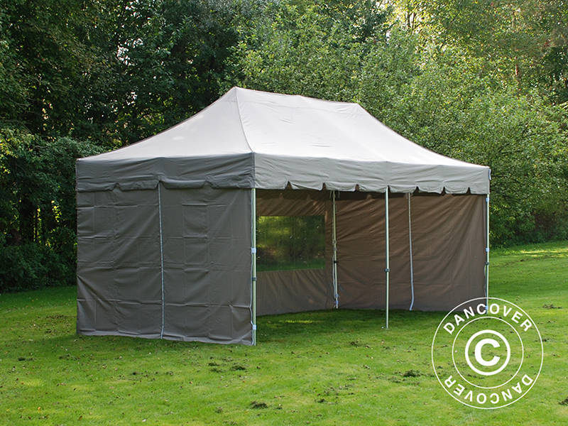 Namiot Ekspresowy FleXtents PRO "Peaked" 3x6m Latte, mq 6 ściany boczne - Image 9