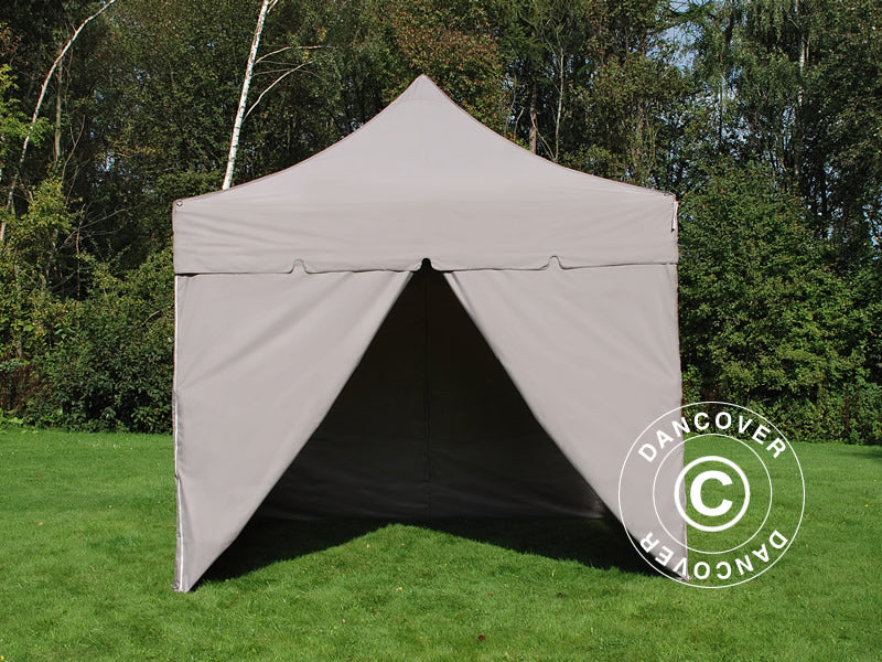 Namiot Ekspresowy FleXtents PRO "Peaked" 4x4m Latte, mq 4 ściany boczne - Image 10