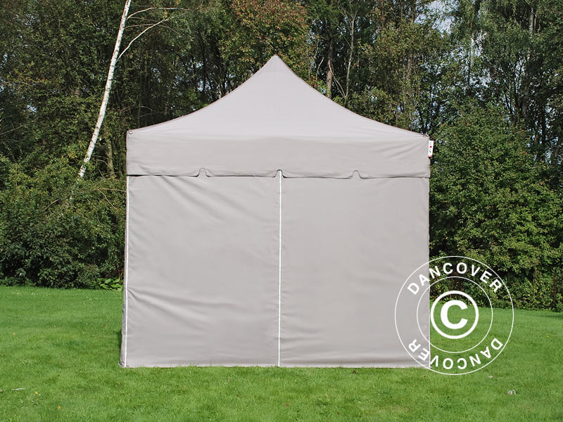 Namiot Ekspresowy FleXtents PRO "Peaked" 4x4m Latte, mq 4 ściany boczne - Image 3