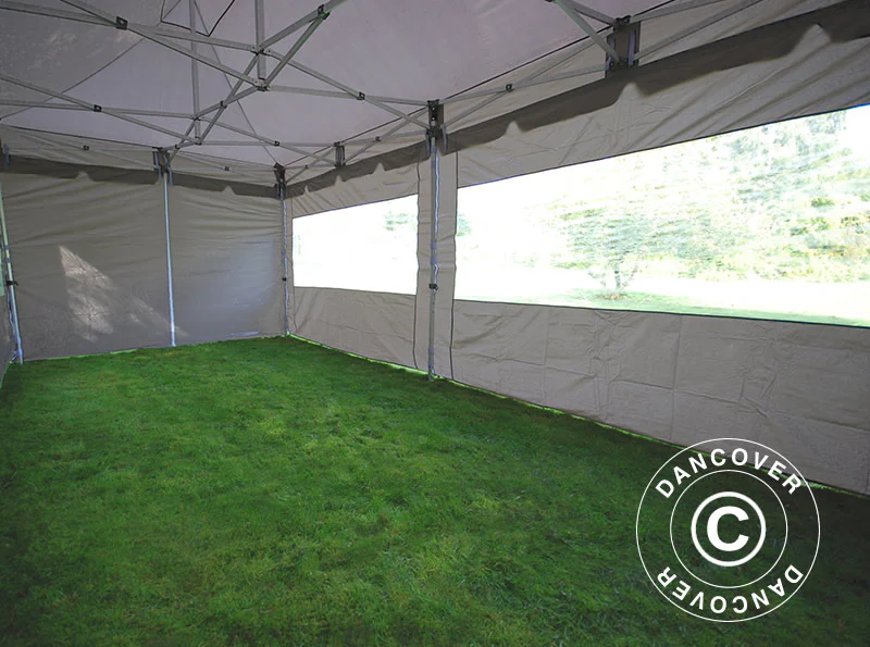 Namiot Ekspresowy FleXtents PRO "Peaked" 4x8m Latte, mq 6 ściany boczne - Image 10