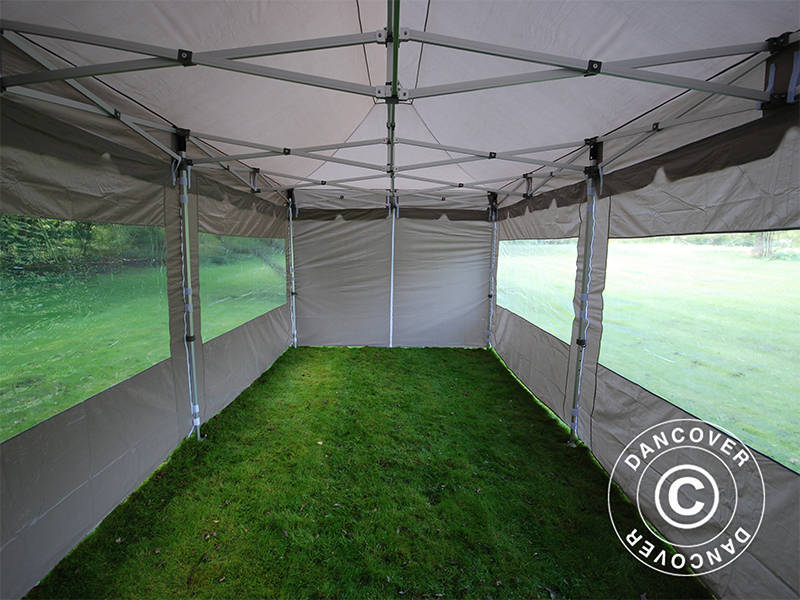 Namiot Ekspresowy FleXtents PRO "Peaked" 4x8m Latte, mq 6 ściany boczne - Image 12