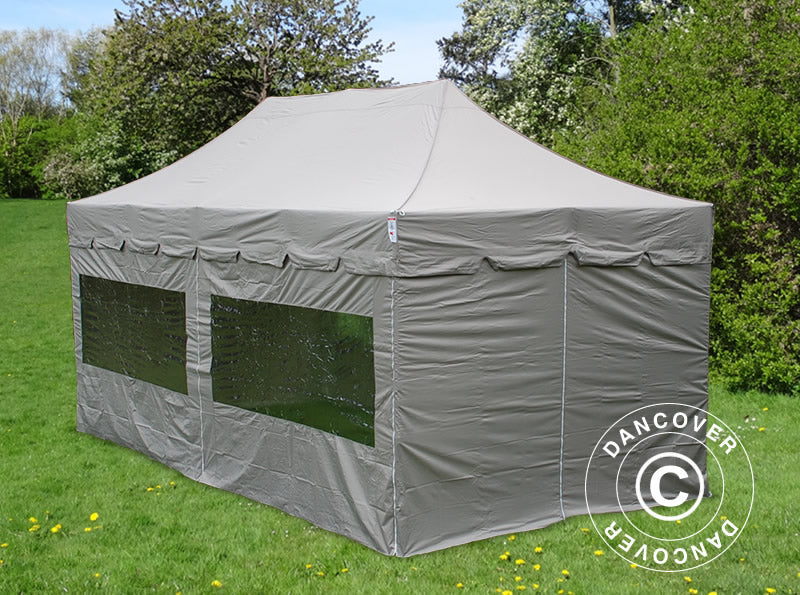 Namiot Ekspresowy FleXtents PRO "Peaked" 4x8m Latte, mq 6 ściany boczne - Image 9