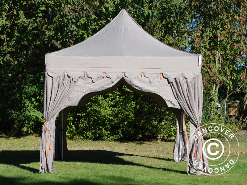 Namiot Ekspresowy FleXtents PRO "Raj" 3x3m Latte/Pomaranczowy - Image 3