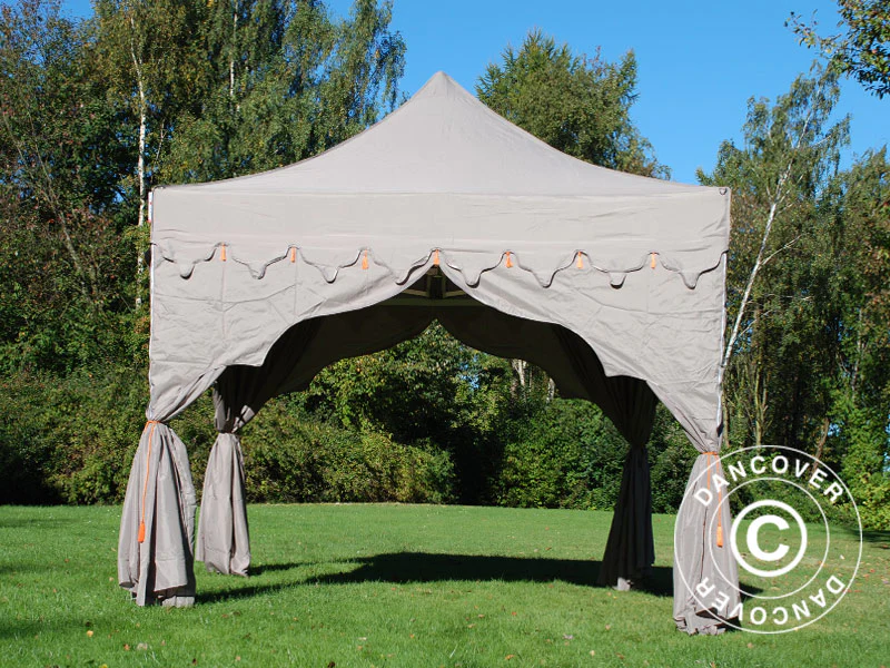 Namiot Ekspresowy FleXtents PRO "Raj" 3x3m Latte/Pomaranczowy - Image 4