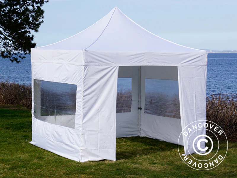 Namiot Ekspresowy FleXtents PRO Steel 3x3m Biały, mq 4 ściany boczne - Image 2