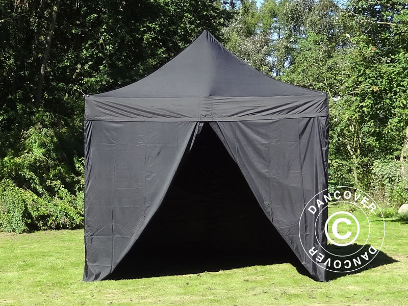 Namiot Ekspresowy FleXtents PRO Steel 3x3m Czarny, mq 4 ściany boczne - Image 2