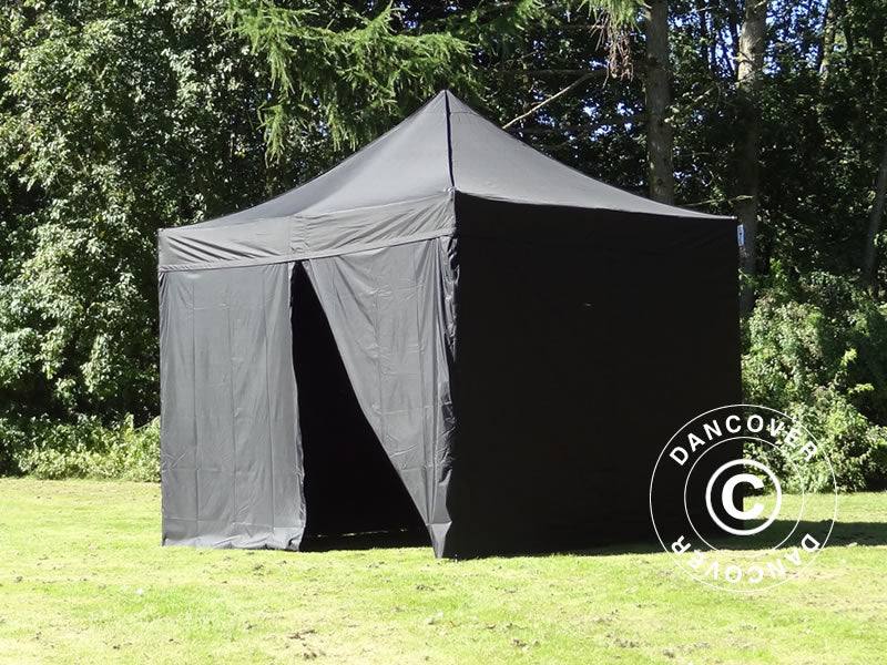 Namiot Ekspresowy FleXtents PRO Steel 3x3m Czarny, mq 4 ściany boczne - Image 3