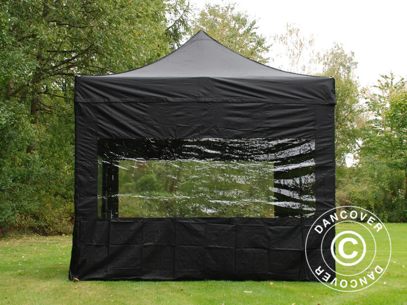 Namiot Ekspresowy FleXtents PRO Steel 3x3m Czarny, mq 4 ściany boczne - Image 4