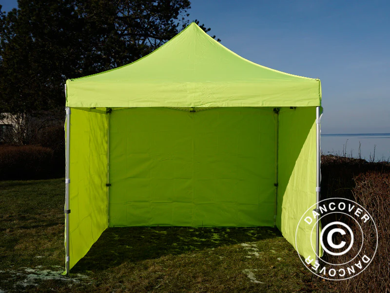 Namiot Ekspresowy FleXtents PRO Steel 3x3m Jaskrawożółty/zielony, mq 4 ściany boczne DOSTĘPNA TYLKO 1 SZTUKA - Image 6