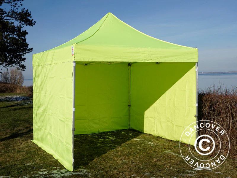 Namiot Ekspresowy FleXtents PRO Steel 3x3m Jaskrawożółty/zielony, mq 4 ściany boczne DOSTĘPNA TYLKO 1 SZTUKA - Image 7