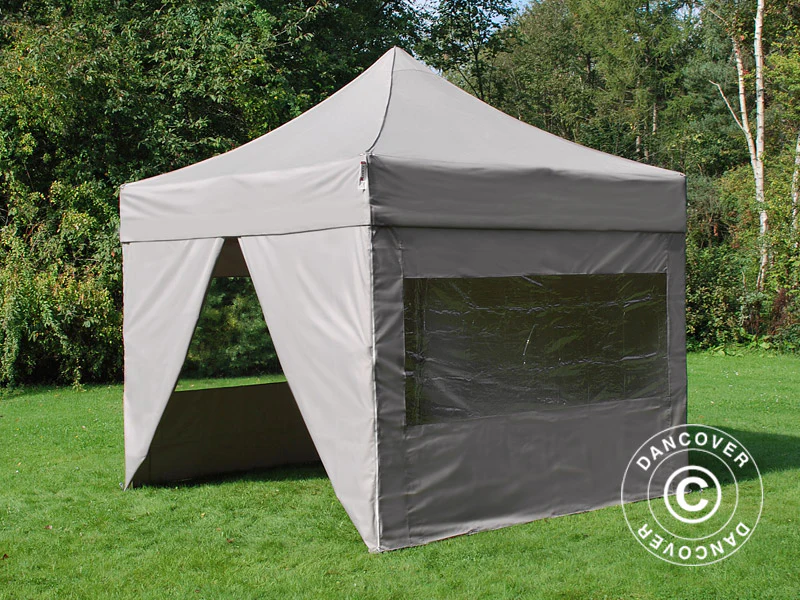 Namiot Ekspresowy FleXtents PRO Steel 3x3m Latte, mq 4 ściany boczne - Image 2